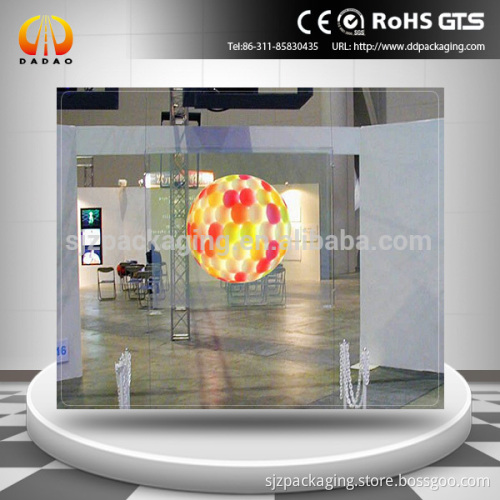 self adhesive nano coating Holographic film for glass window advertising hologram film